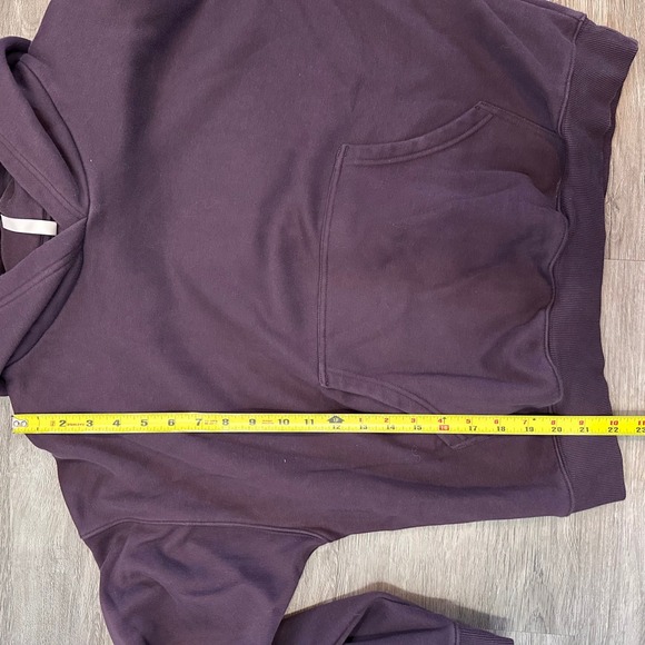 Fabletics Womens Large Plum Hoodie Pullover Long Sleeve Athleisure Comfy Cozy - Picture 6 of 6
